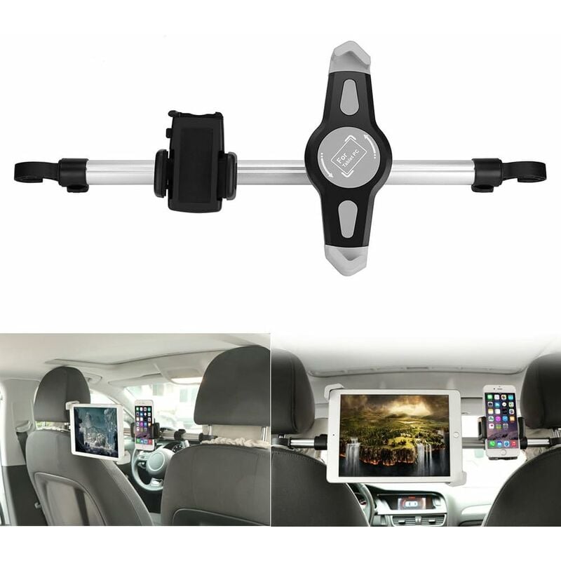 Aougo - Support pour Tablette de Voiture 10 Pouces, Support pour Tablette de Voiture, appuie-tête Rotatif à 360 °, Compatible avec iPad 2/3/4 /