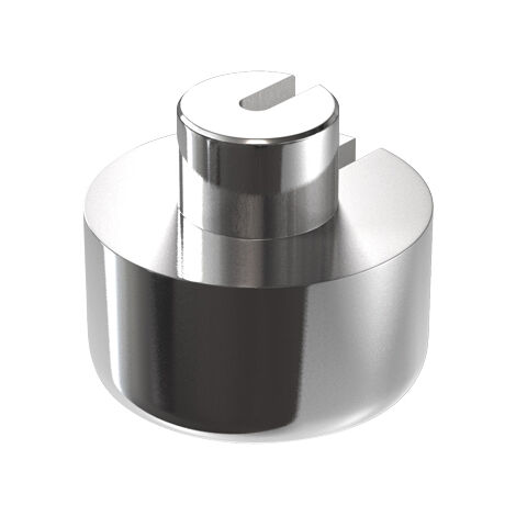 Support pour tablette percée - Décor : Anodisé argent - Diamètre : 18 mm - Matériau : Aluminium - ITAR