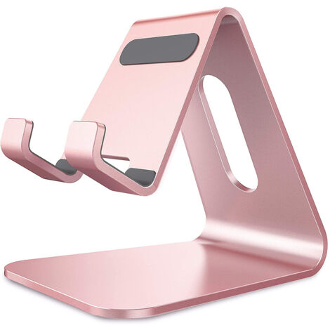 Support pour téléphone portable, fixation, en aluminium, compatible avec tous les smartphones