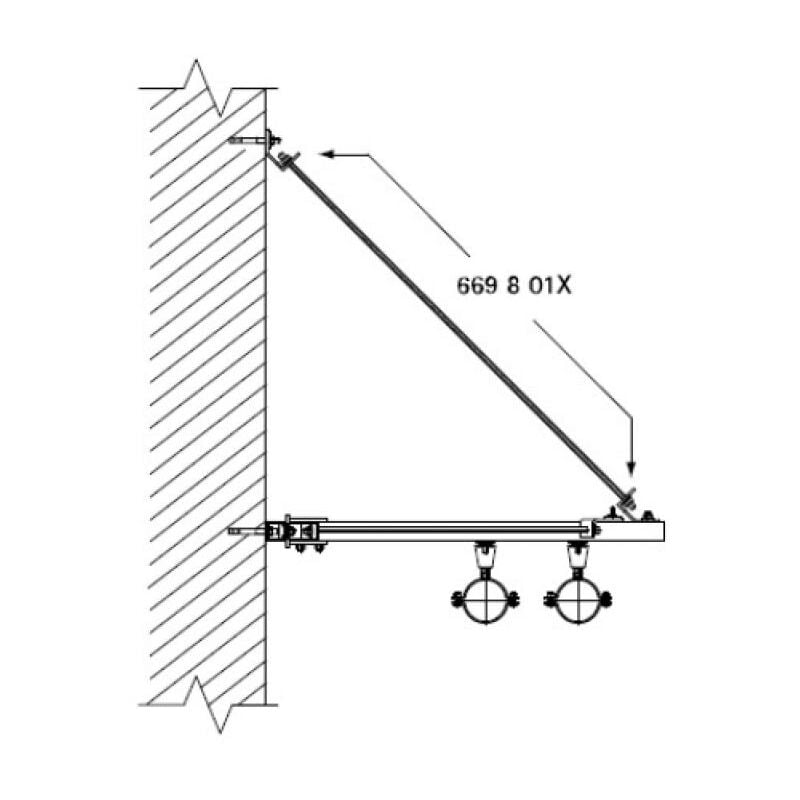 Walraven - Support pour tige filetée et consolidation des montages de rail avec tiges filetées et consolidation de consoles bis