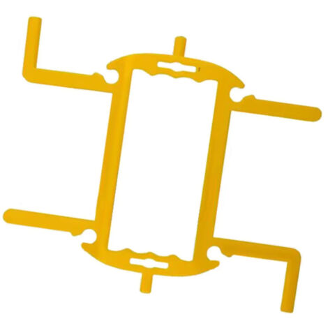Support pour tuyau darrosage organisateur jaune