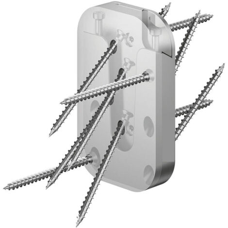 Support poutre invisible 70 x 120 mm pour fixation invisible -