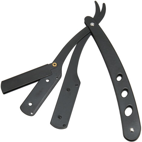 Support professionnel pour rasoir droit en alliage pliable - Porte-lame pour affûteur de rasoir barbe homme