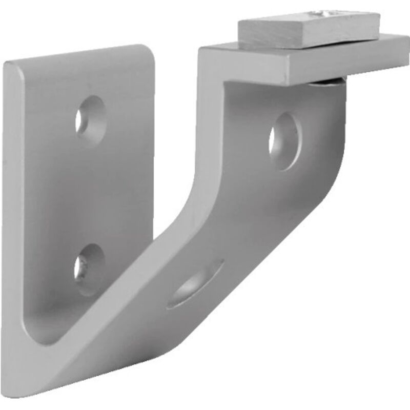 Duval - Support profilé pour main courante en aluminium anodisé argent 61-0102-2000