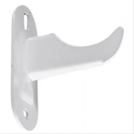 Support radiateur fonte type rideau, 120 mm, à visser, epoxy blanc Meiwenti