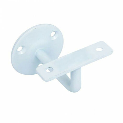 Support Fixe Main Courante MOKA - Fixation Poteau Garde-Corps Extérieur, Aluminium Thermolaqué Noir