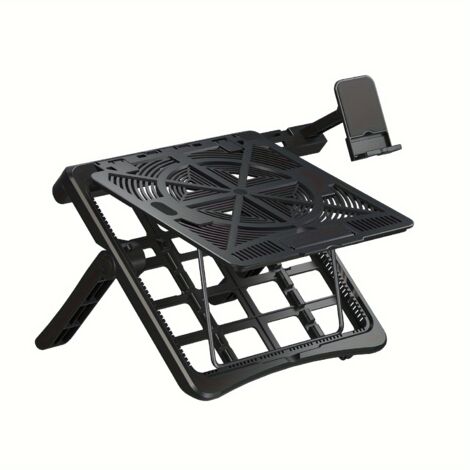 Support réglable pour ordinateur portable 17,3 pouces, rehausseur de bureau portable, avec support pour téléphone dédié