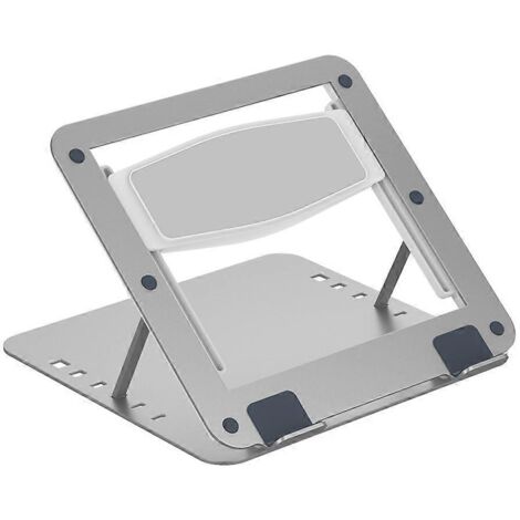 Support réglable pour ordinateur portable avec système de refroidissement, support antidérapant et pliable.