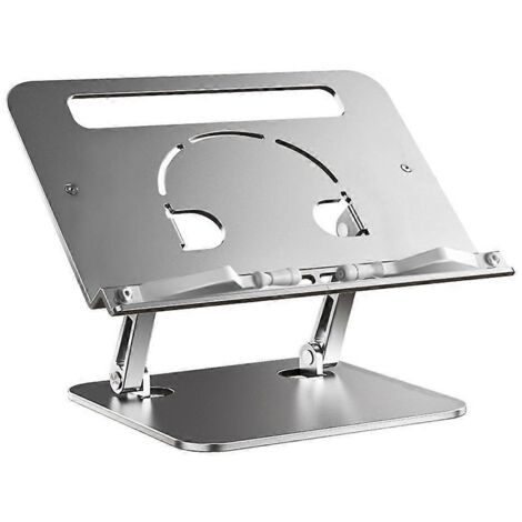 Support réglable pour ordinateur portable, tablette et pad en alliage d'aluminium avec ventilation
