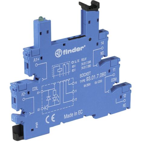Support relais Finder 93.01.3.240 (L x l x H) 88 x 6.2 x 76 mm 1 pc(s) S72707