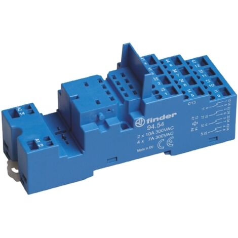 Support relais Finder série 94, Rail DIN, 250V c.a. ( Prix pour 1 )