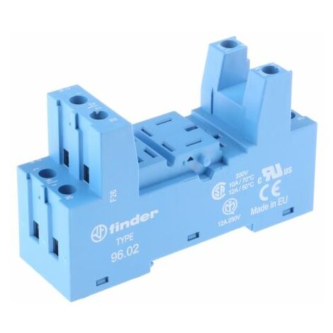 Support relais Finder série 96 8 contacts, Rail DIN, 250V c.a., pour 56,32 ( Prix pour 1 )