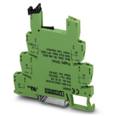 Support relais Phoenix Contact série PLC-BSC, 24V c.c. ( Prix pour 1 )