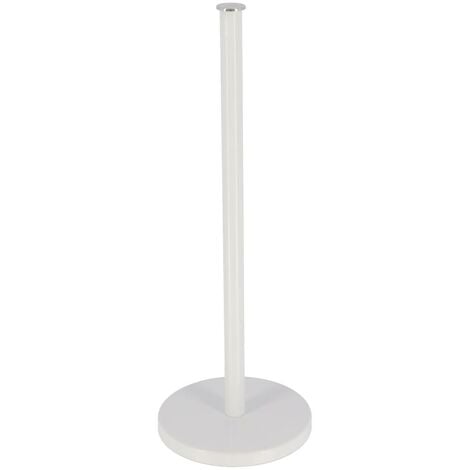Support Réserve papier toilette WC en métal Blanc H 42 cm - TENDANCE