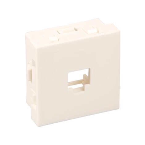 Support RJ45 KeystoneTM  blanche 45x45