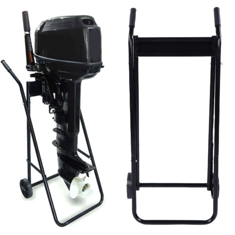 Support robuste pour moteur hors-bord, capacité de charge de 75 kg (165 lb), chariot pour moteur de bateau, idéal pour la réparation, l'entretien et le rangement.