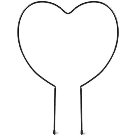 Support rond en métal en forme de cœur pour plantes grimpantes en pot (à faire soi-même)