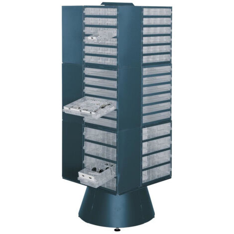 Support rotatif vide 1600 mm de haut bleu