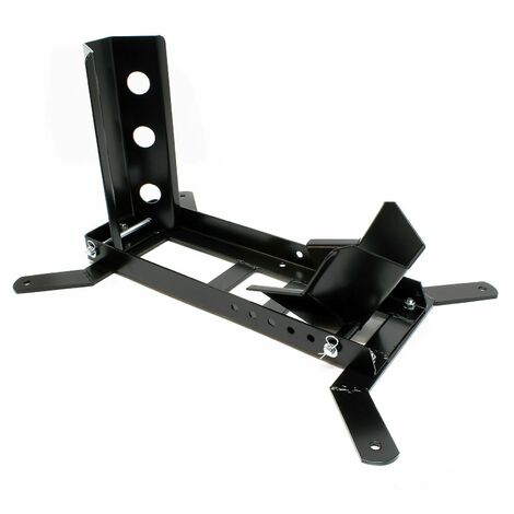 Support roue moto bloque roue béquille réglable jusqu’à 450 kg tréteau moto noir