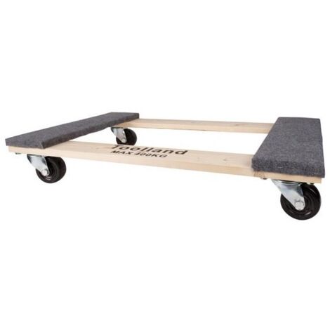 Support roulant pour meubles - rectangulaire - 760 x 460 mm - charge max  400 kg