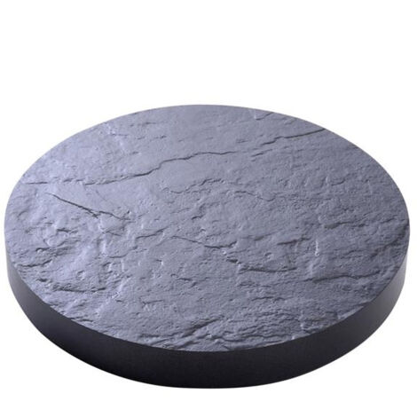Support roulant rond gris, H,3 x l,30 cm - roule pot - EDA