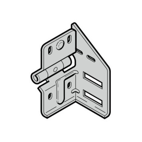 Support roulette intermédiaire Type 4 Droite Ferrure N, BL, Z, BZ et L Hormann