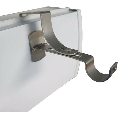 Support de tringle à rideau sur volet roulant / Curtain rod holder on  roller shutter