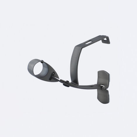 Support sans perçage pour barre à rideaux Ø20mm sur coffre volet roulant en Carbone - Boulet