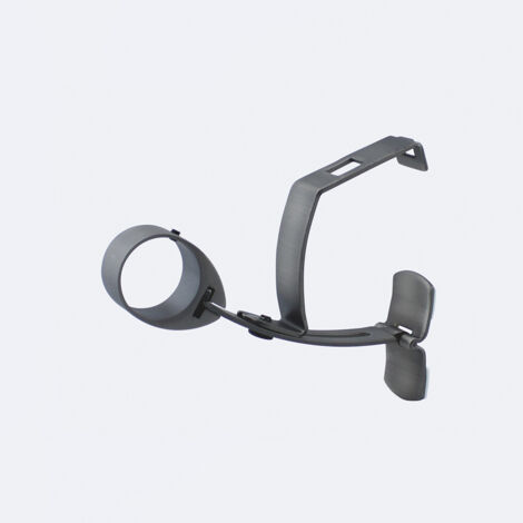 Support sans perçage pour barre à rideaux Ø28mm sur coffre volet roulant en Carbone - Boulet
