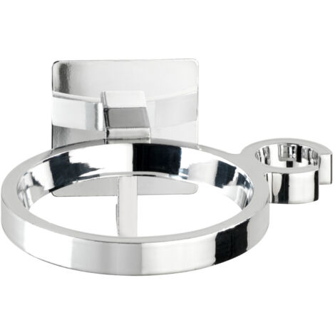 Support Sèche-Cheveux Sans Percage - Aluminium, Colle Autocollante - AMONENZ