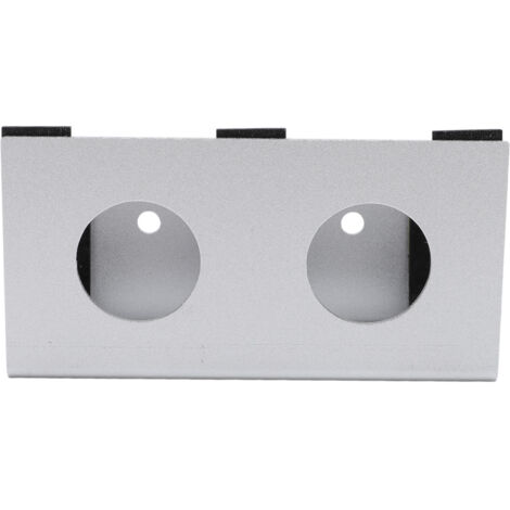 Support sous le bureau pour ordinateur portable, en alliage d'aluminium, étagère métallique, support de dispositif avec Silicone anti-rayures pour boîtier TV, argent