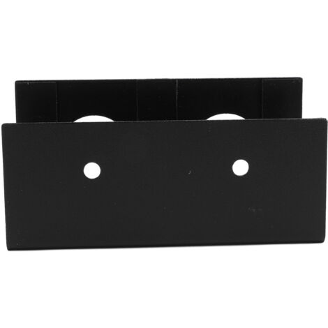 Support sous le bureau pour ordinateur portable, en alliage d'aluminium, étagère métallique, support de dispositif avec Silicone anti-rayures pour boîtier TV noir