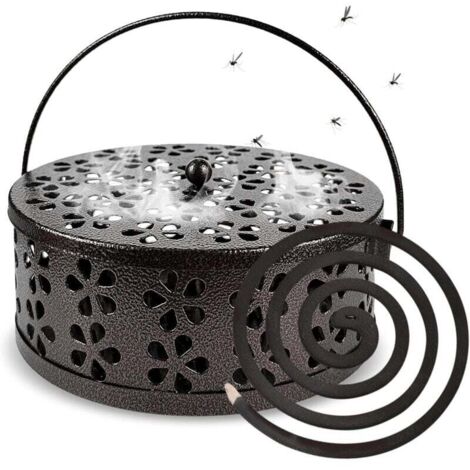 Support Spirale Anti Moustique, Support Spirale Anti Moustique Exterieur, Métal Anti Moustique Spirale, Creux Porte Spirale Anti Moustique Convient pour Maison Camping Jardin