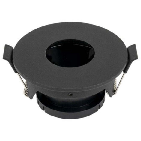 Support Spot Aluminium GU10 LED Rond Noir Orientable ø83 mm - SI