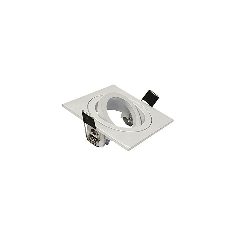 Vision-el - support de spot carré orientable 88 x 88 mm blanc - 7714