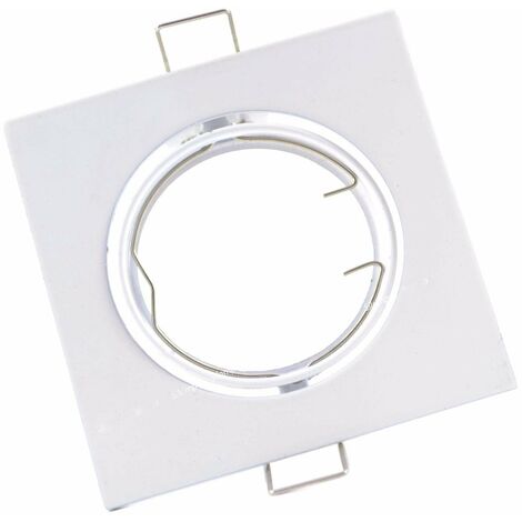 Support Spot Carré Orientable BLANC - SILUMEN