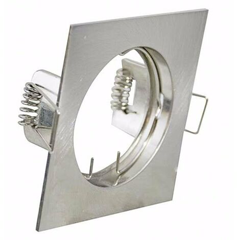 Support Spot Carré Orientable - Unité / Inox - SILUMEN