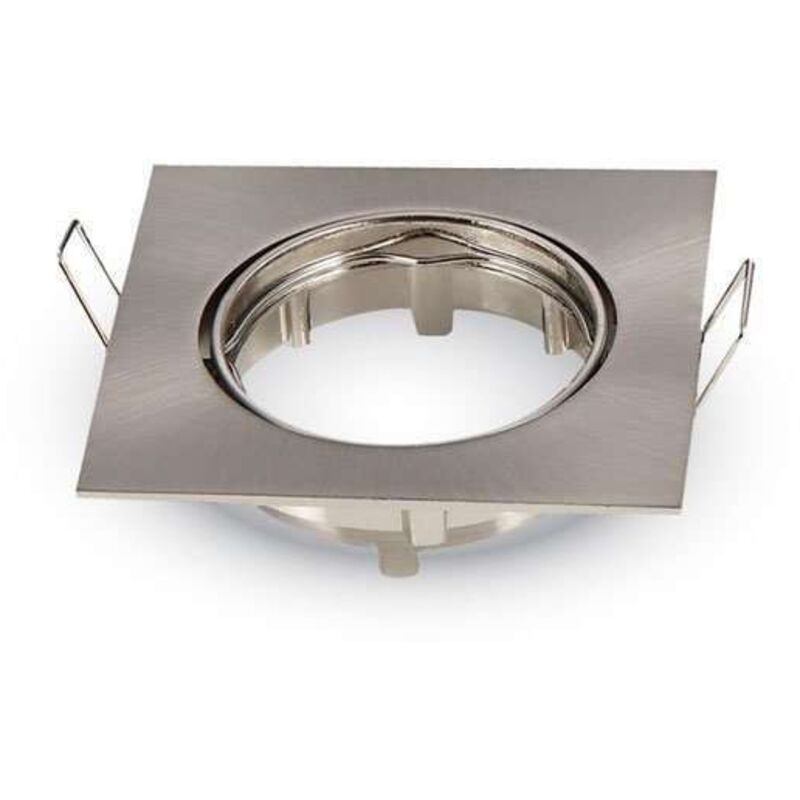 Optonica - Support spot encastrable carré orientable Finition Inox Optonica - Support spot encastrable carré orientable Finition Inox