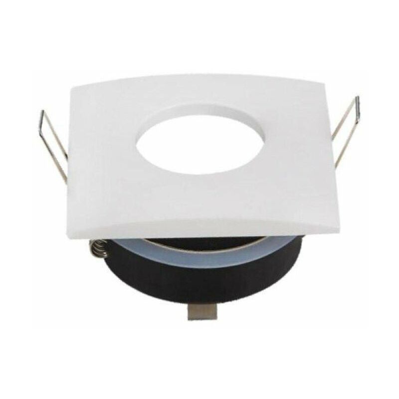 Optonica - Support Spot GU10 IP65 Carré Blanc 82mm - silamp Optonica - Support Spot GU10 IP65 Carré Blanc 82mm - silamp