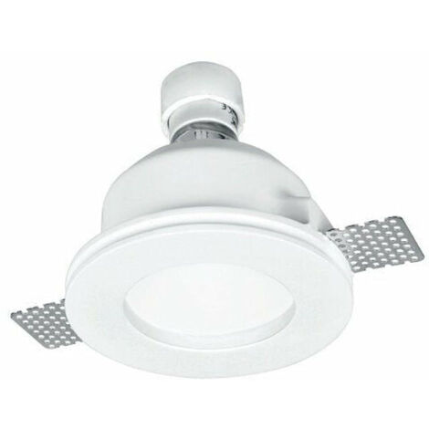 Support Spot GU10 LED Rond Ø120mm + vitre opaque - SILAMP