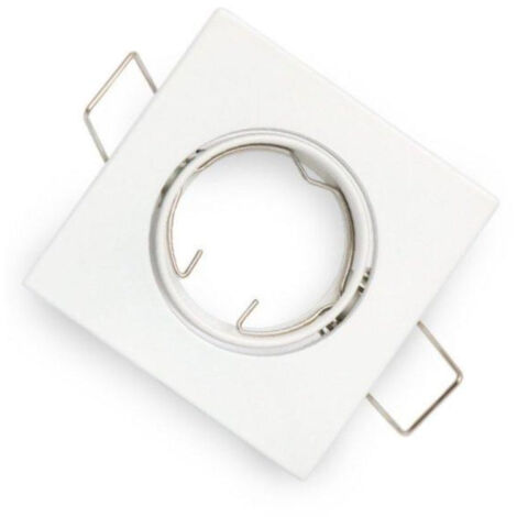 Support Spot GU10/MR16 LED Carré - Blanc - SILUMEN