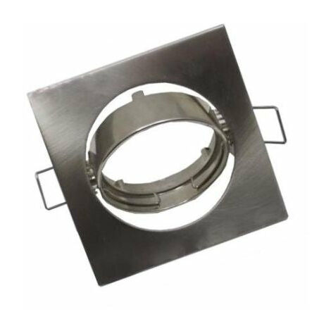Support Spot LED GU10 Orientable Carré INOX - SILAMP