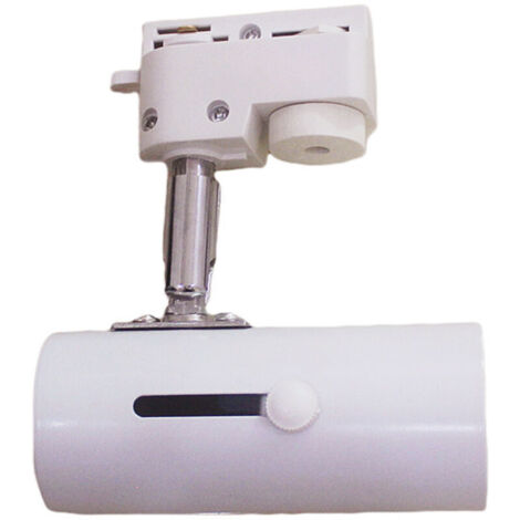 Support Spot LED Rail E27 Orientable Blanc – Douille Renforcée 3 Fils 220V Éclairage Intérieur