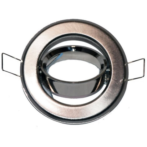 Support Spot Led Rond Brossé Gu10 Orientable