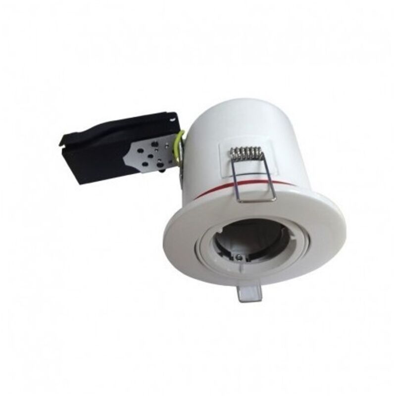Vision-el - Support de spot bbc RT2012 Rond Blanc Orientable Ø101mm + douille GU10 Miidex Lighting® blanc Vision-el - Support de spot bbc RT2012 Rond Blanc Orientable Ø101mm + douille GU10 Miidex Lighting® blanc