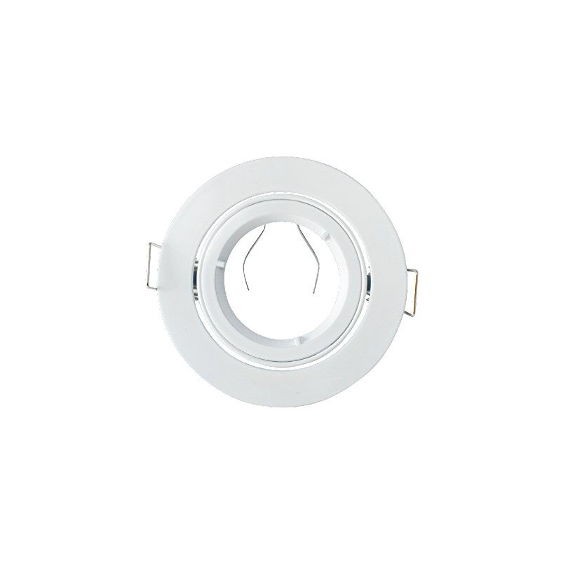 Vision-el - miidex support de spot encastré orientable rond 93MM 1/4 de tour blanc - 7711 77711