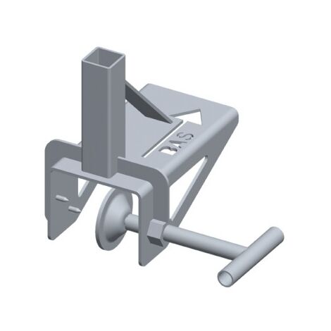 Support sur chevron pour potelet carré 30x30 réf. 020137-020139 - DIMOS - 250 mm