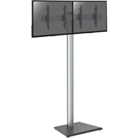 Support sur pied pour 2 écrans TV 43'' - 49'' - Hauteur 240cm - A poser