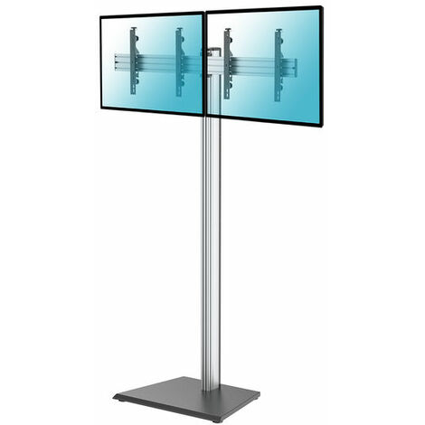 KIMEX - Support sur pied pour 2 écrans TV 40''-65'' Hauteur 240cm à poser