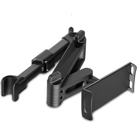 Support Tablette Voiture Extensible: Rotation 360° Support Appui-tête Voiture pour iPad Phone Samsung Nintendo Switch 4,0-10,6in Pouces